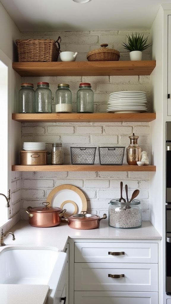 farmhouse kitchen rustic organization ideas