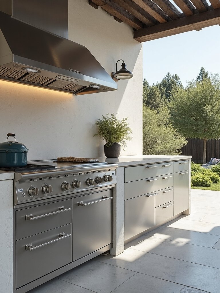 flexible outdoor kitchen design