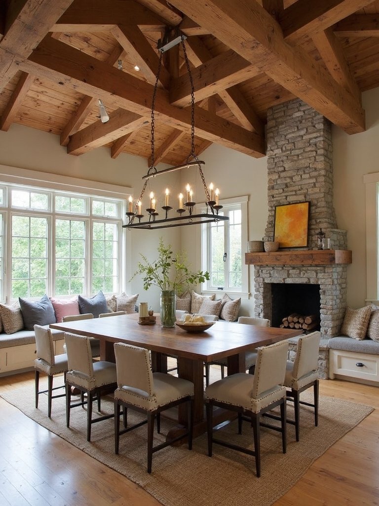 functional layout for family gatherings