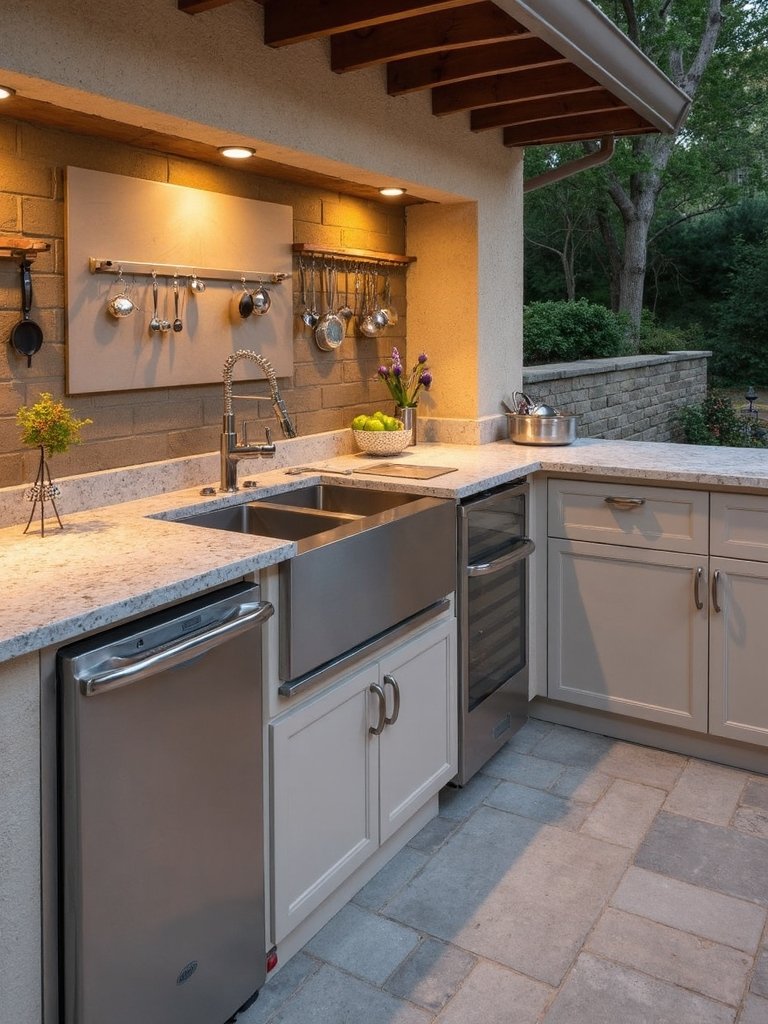 functional outdoor sink station