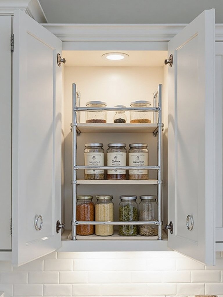 functional space saving accessible spice storage