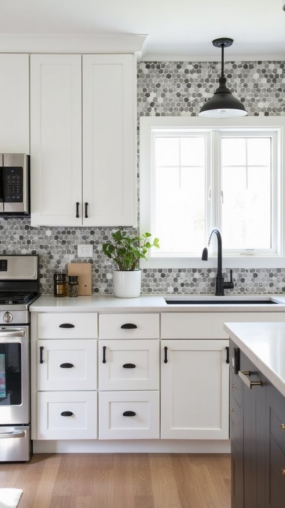 geometric backsplash elevates kitchens