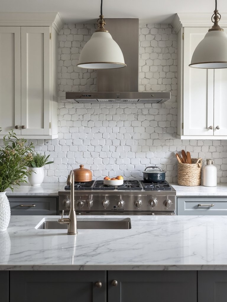 geometric hexagonal tile backsplash patterns