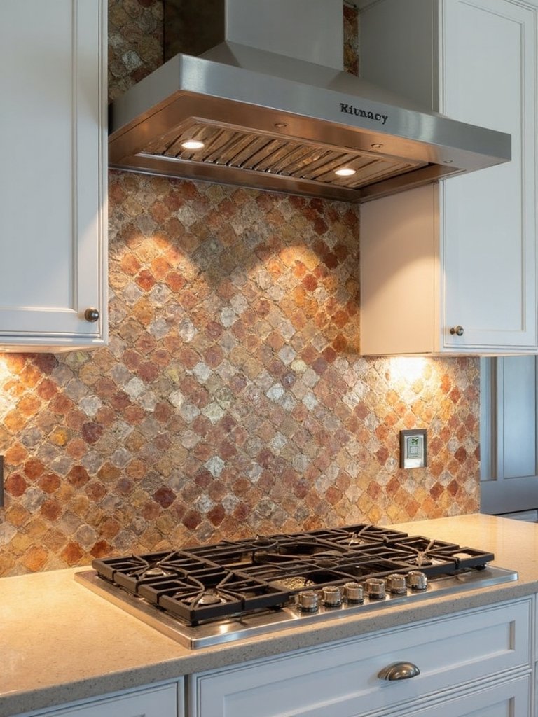 gleaming bohemian industrial metallic sanctuary