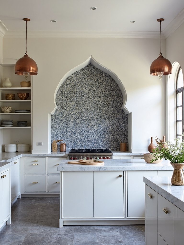graceful moroccan architectural curved details