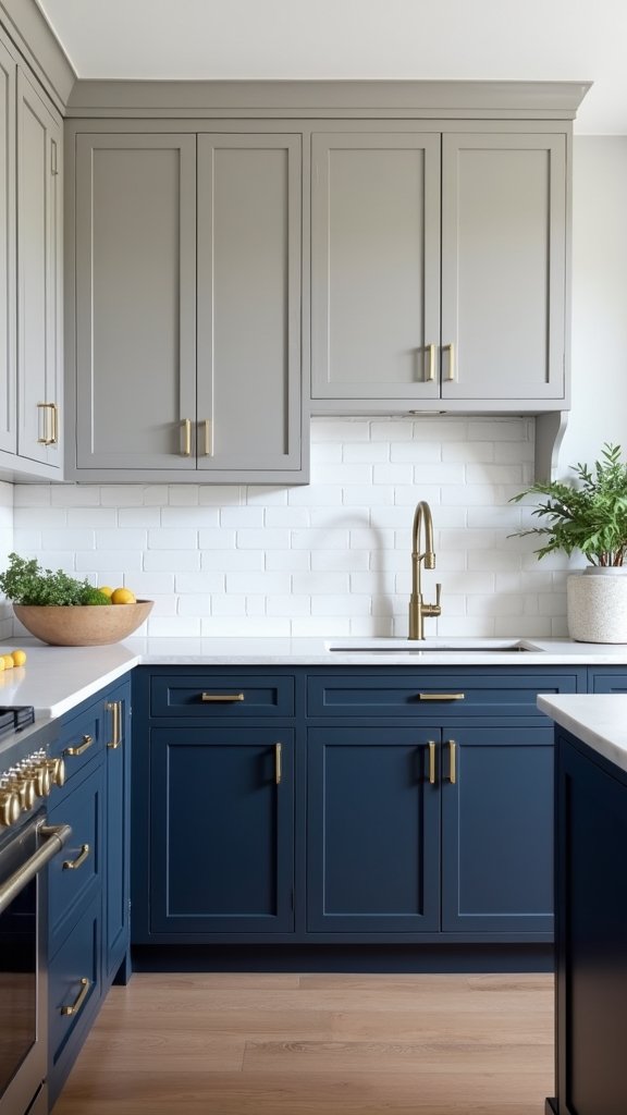 gradient cabinet color transitions