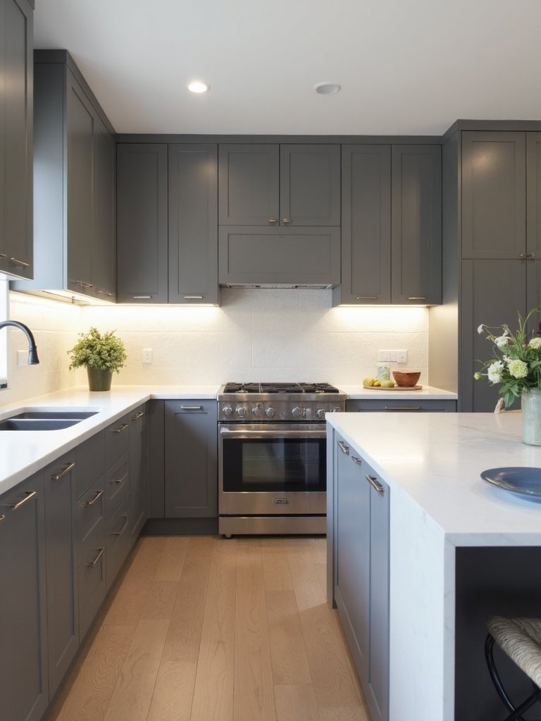 grey cabinet finish options