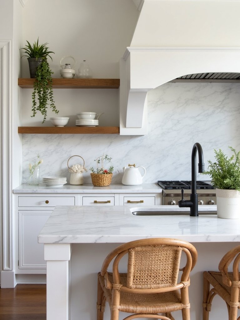 layered multidimensional kitchen design