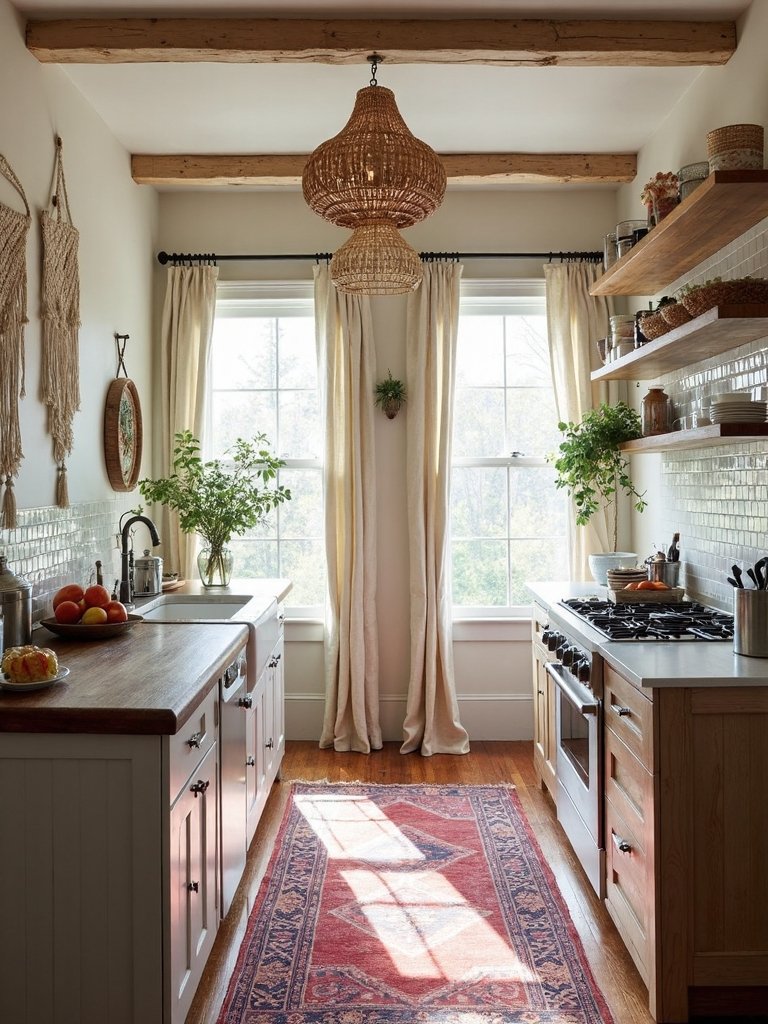 layered textured bohemian eclectic