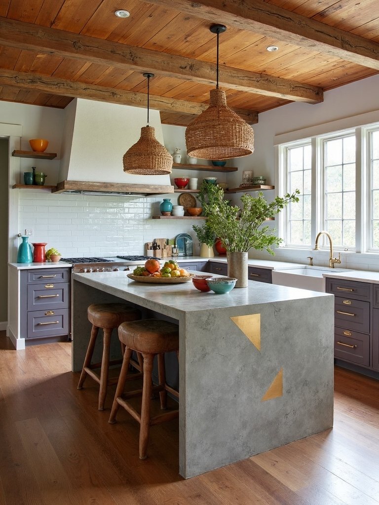 layered textures amplify boho style