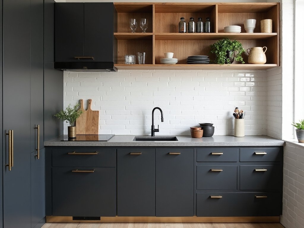 layered textures elevate small modular kitchens