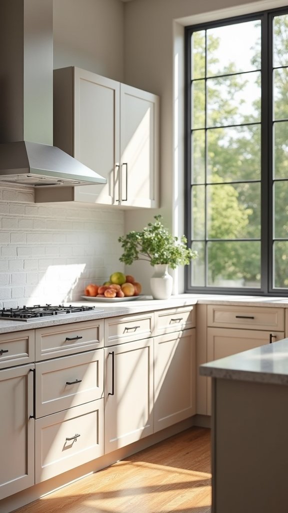 light taupe cabinet benefits