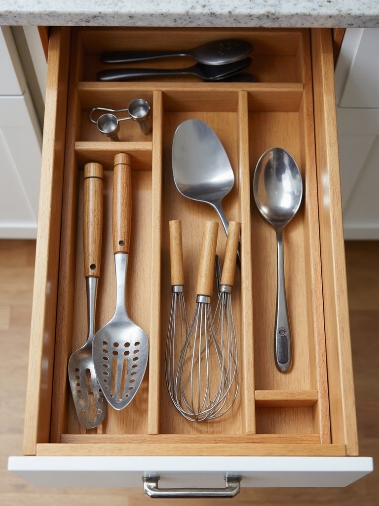maintain essential kitchen utensil organization