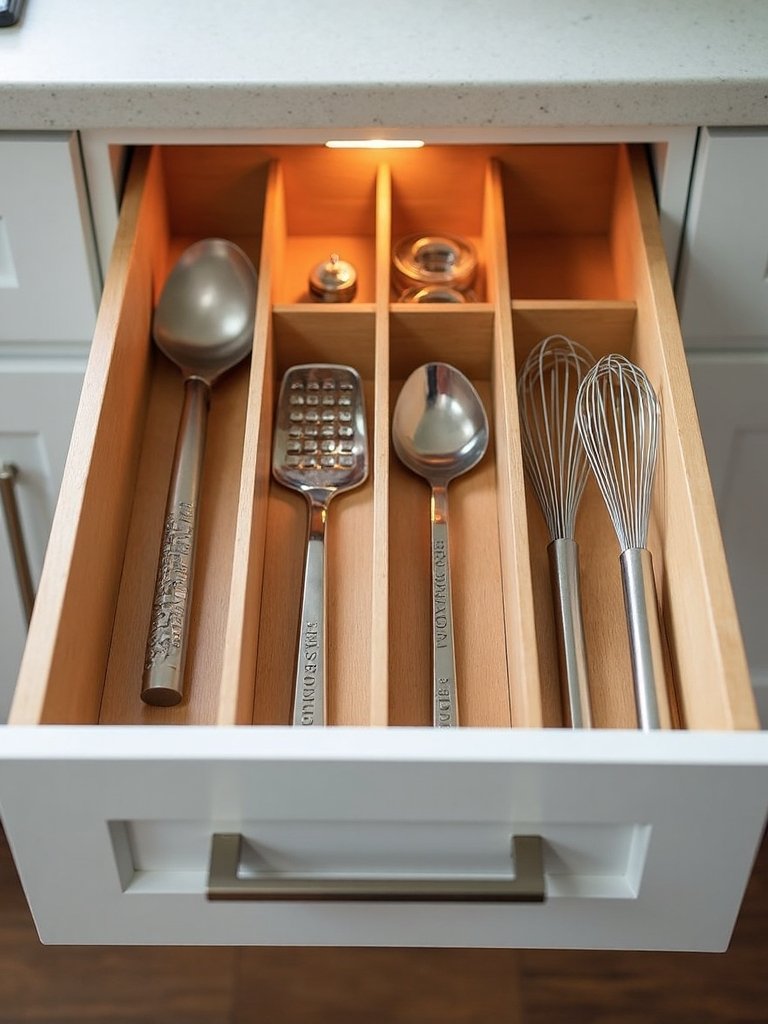 maintain organized utensil drawer discipline