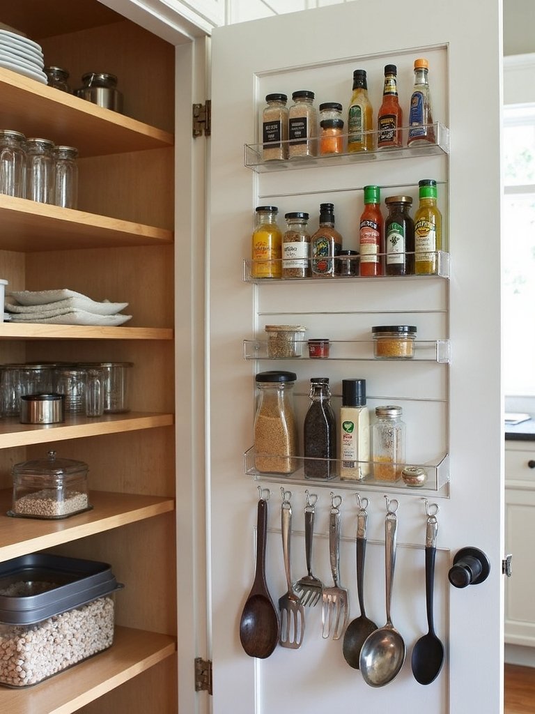 maximize cabinet door storage potential