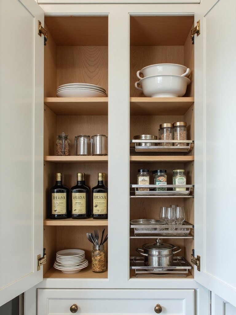 maximize cabinet door storage potential