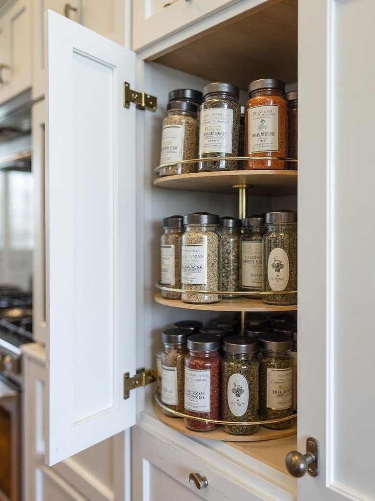 maximize cabinet space with organization