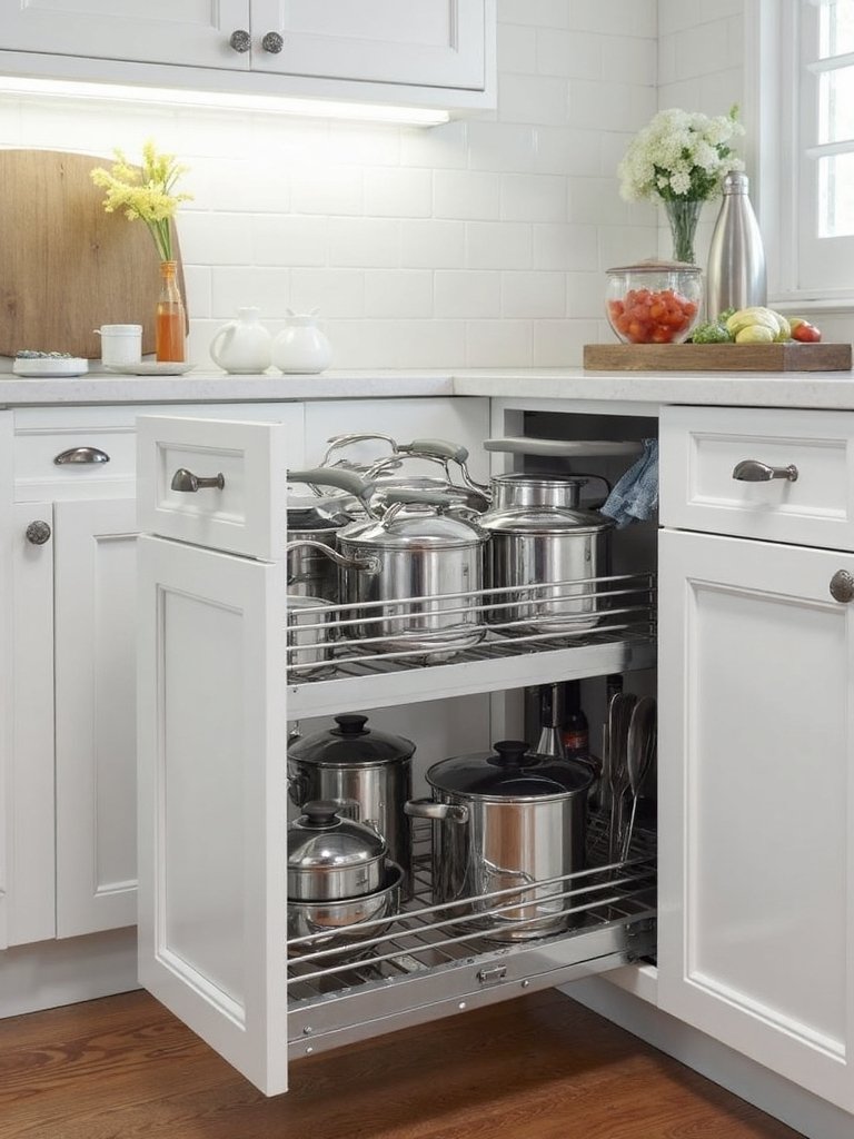maximize concealed cabinet storage potential
