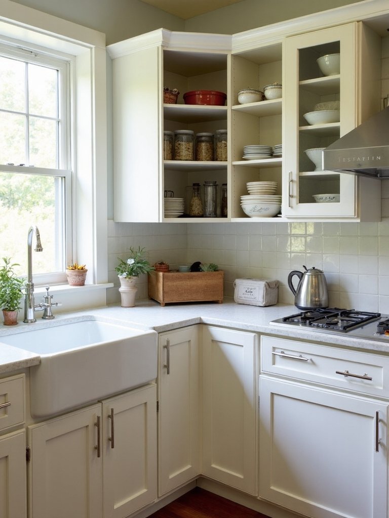 maximize corner kitchen storage space