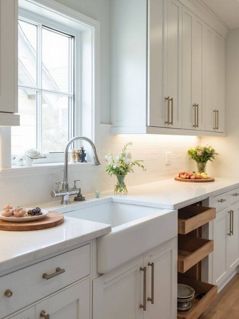 maximize counter space with single fixtures