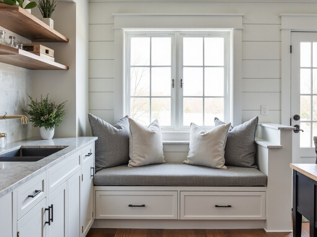 maximize hidden storage kitchen seating
