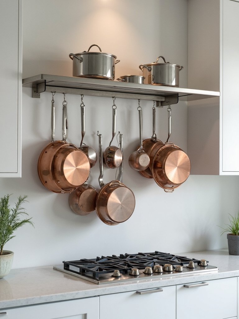maximize kitchen storage efficiently wall mounted