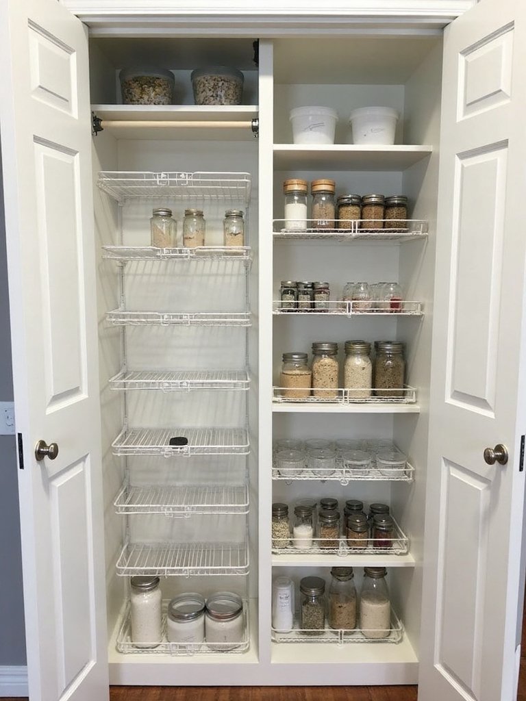 maximize kitchen storage via closet conversion