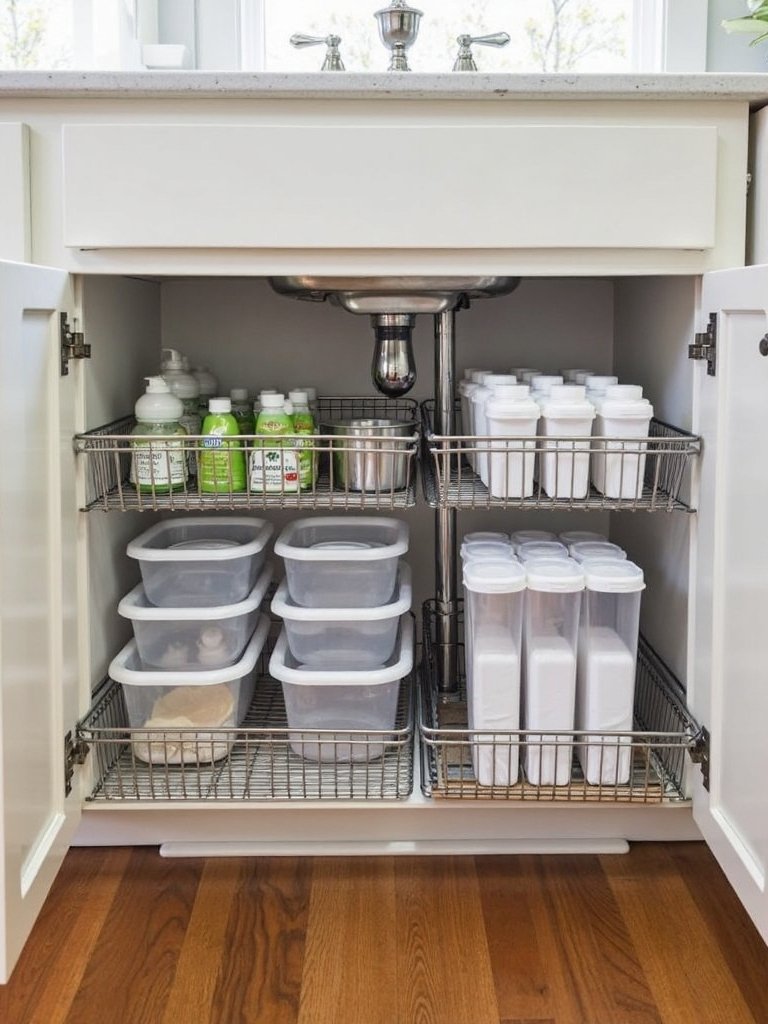 maximize under sink storage creatively