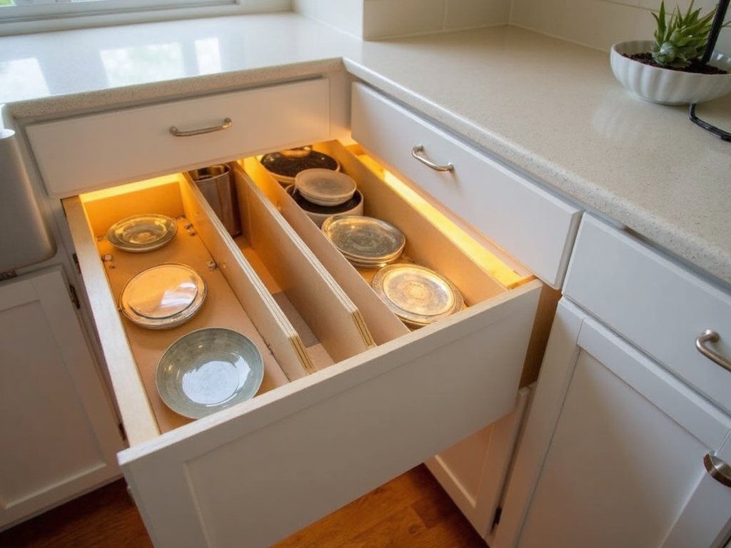 maximize vertical kitchen storage efficiently