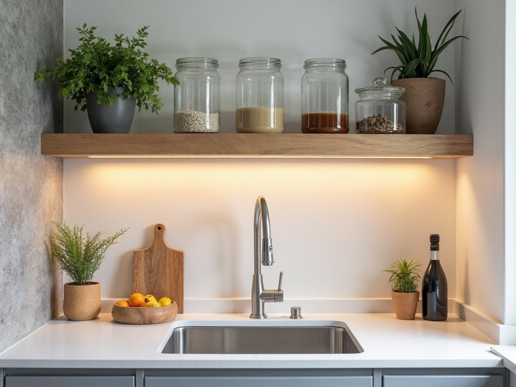 maximize vertical kitchen storage space