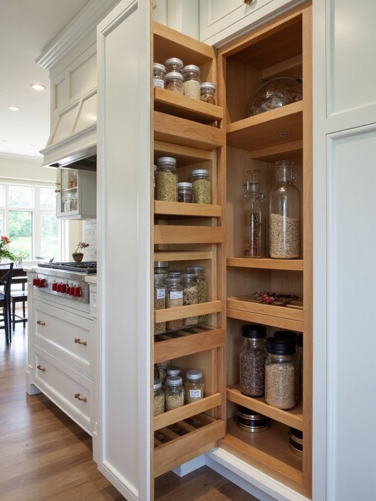 maximize vertical storage for kitchen utility