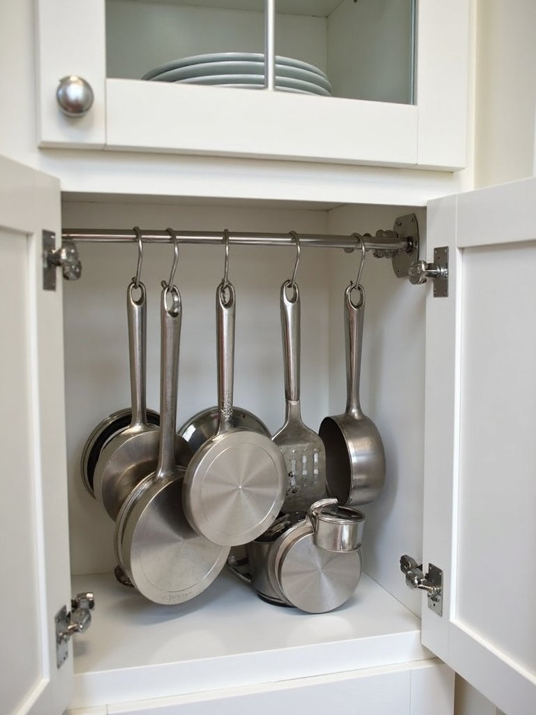 maximize vertical storage with hooks