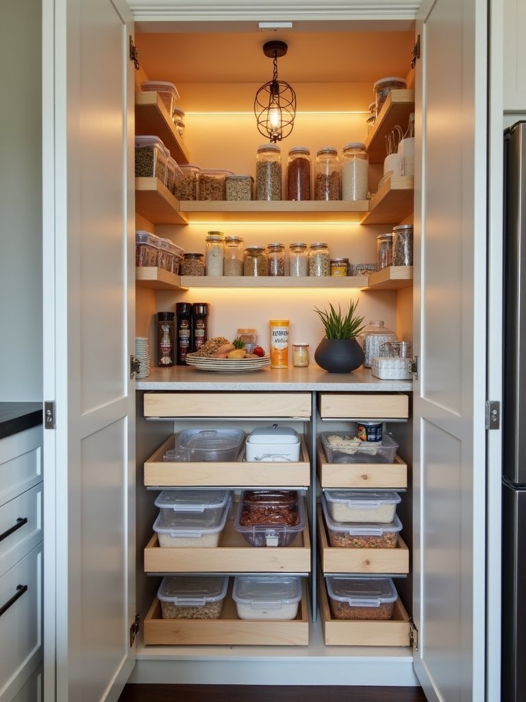 maximizing small kitchen pantry storage