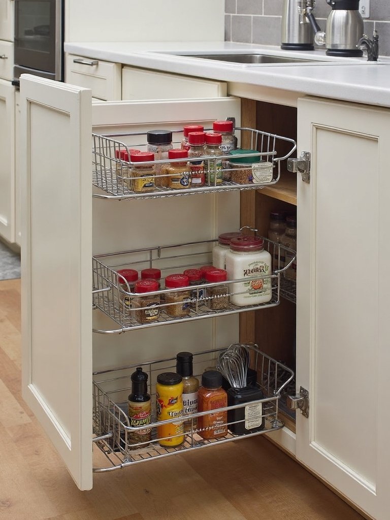 maximizing underutilized camper kitchen storage