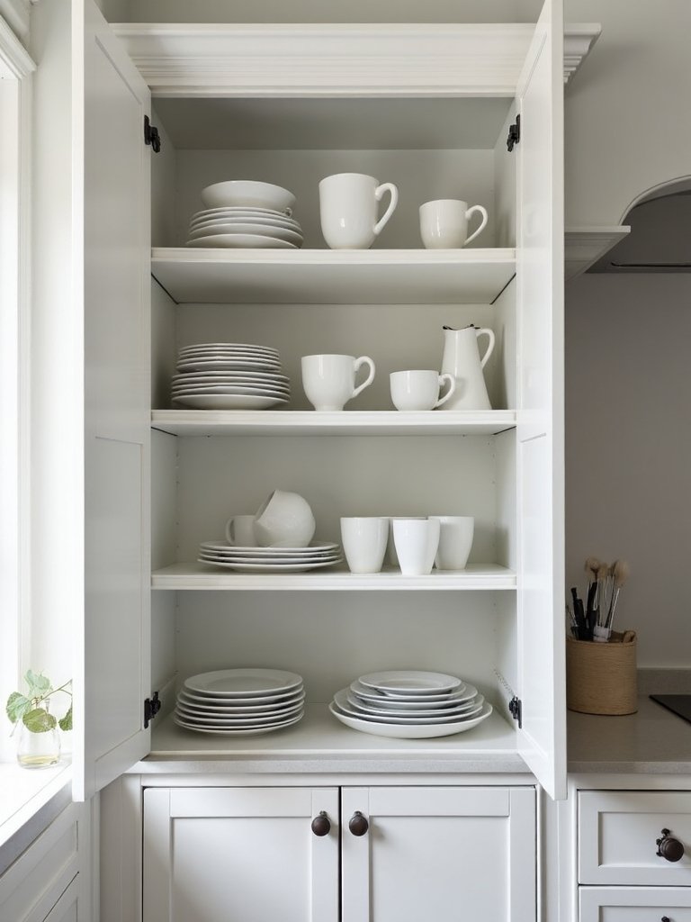maximizing vertical cabinet storage space