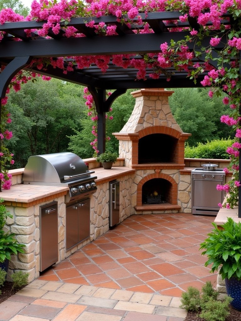 mediterranean inspired outdoor kitchens