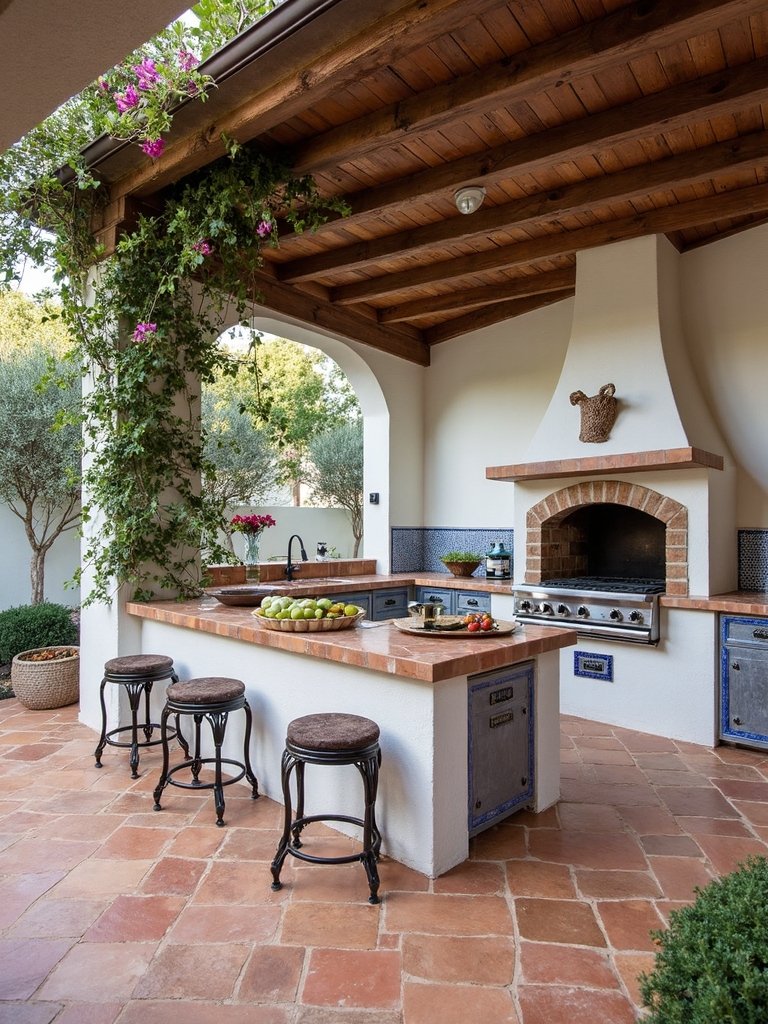 mediterranean kitchen garden integration