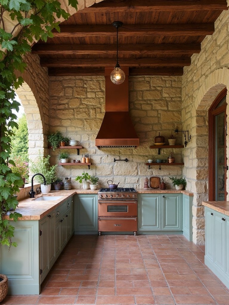 mediterranean outdoor cooking oasis