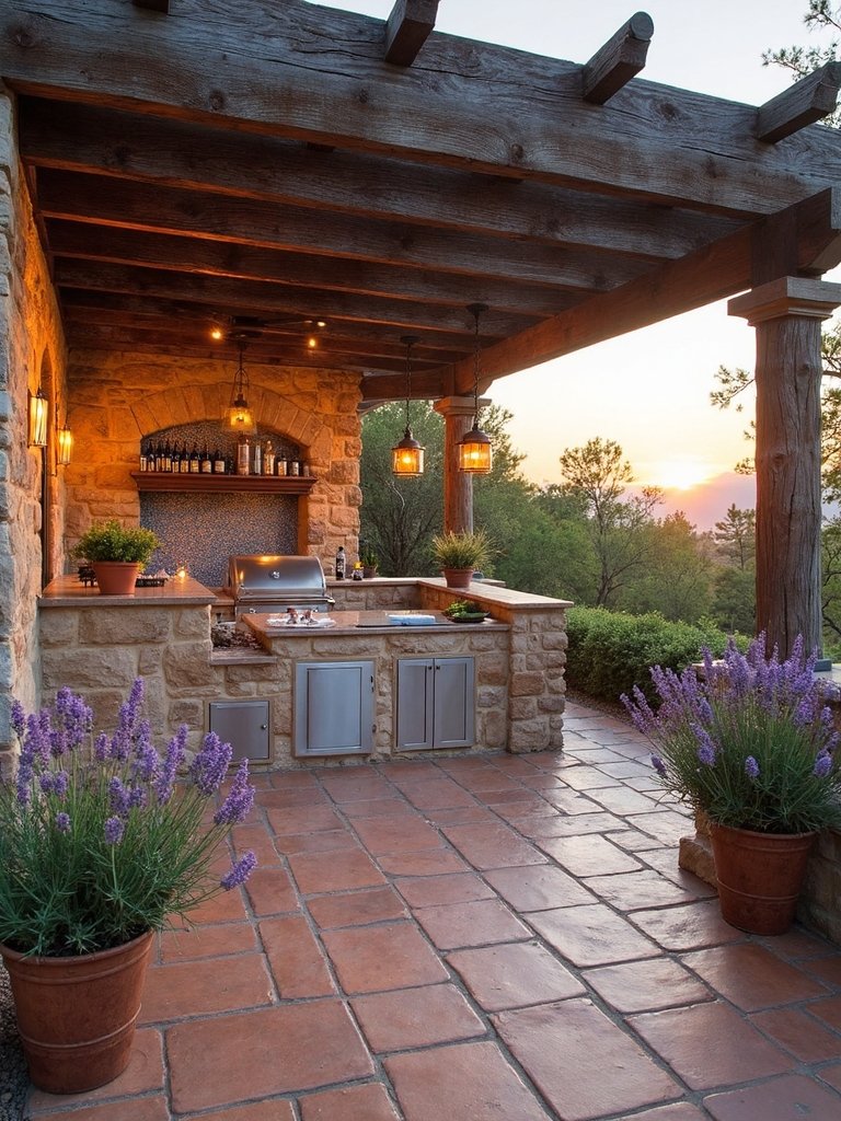 mediterranean outdoor kitchen design