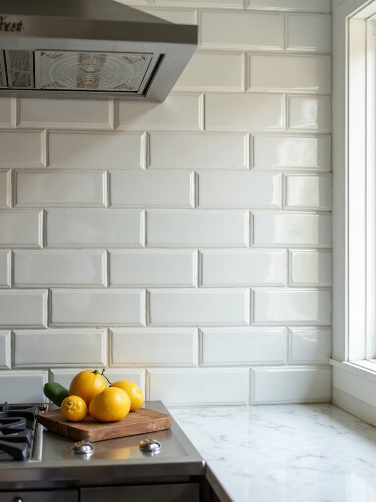 mesmerizing mixed direction subway tile layouts