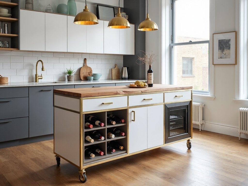mobile kitchen island versatile workspace