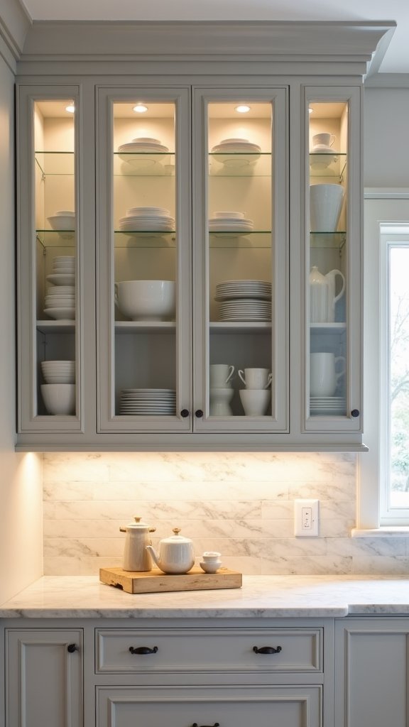 modern glass display cabinets