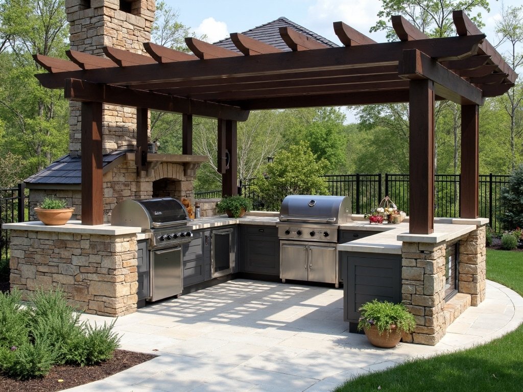 modular multifunctional adaptable outdoor kitchen