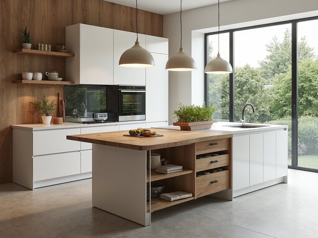 modular multifunctional kitchen islands