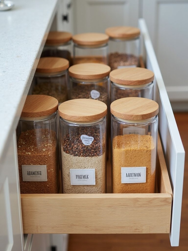 modular stackable airtight baking supply storage