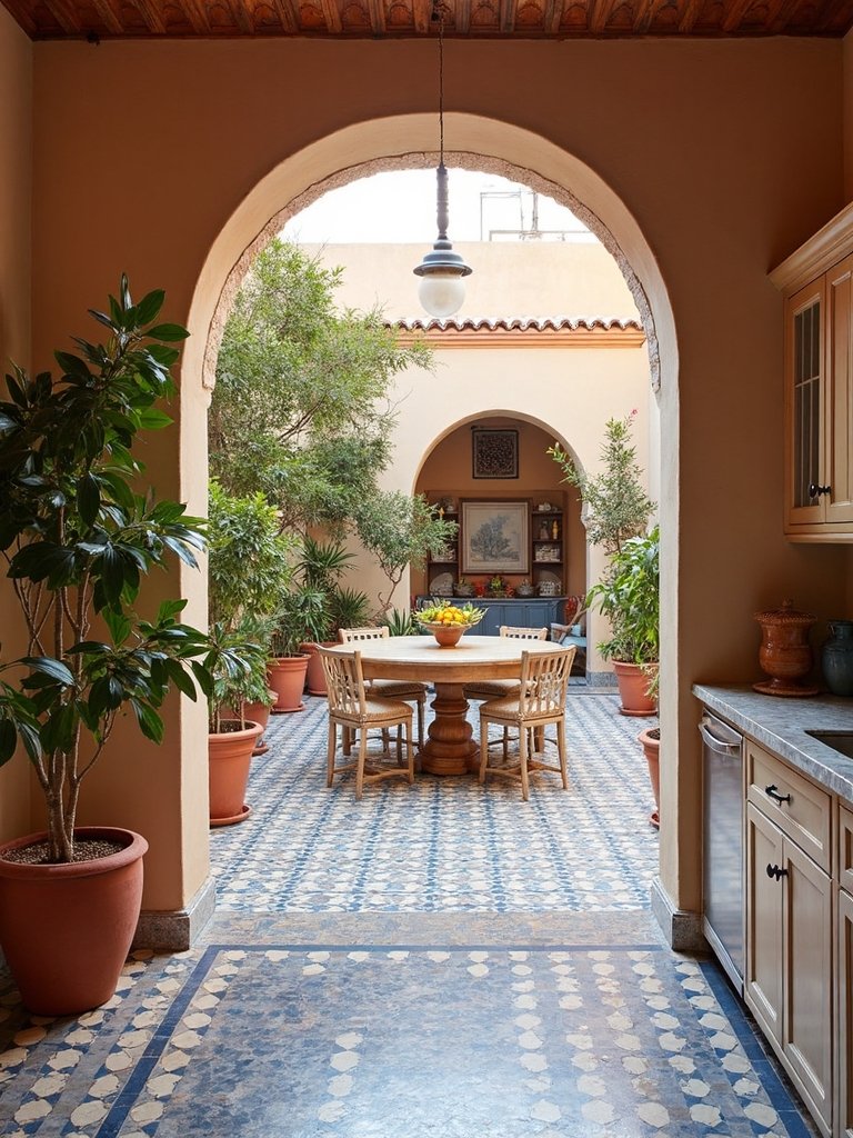 moroccan inspired indoor outdoor kitchen harmony