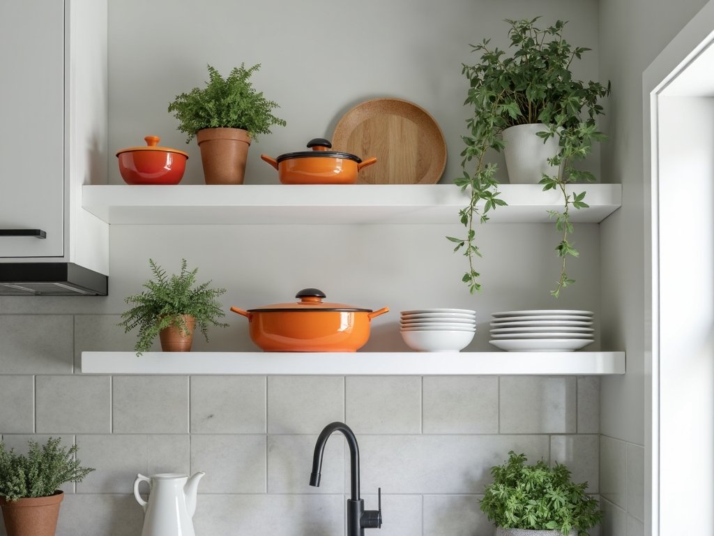 multifunction floating shelves maximize storage