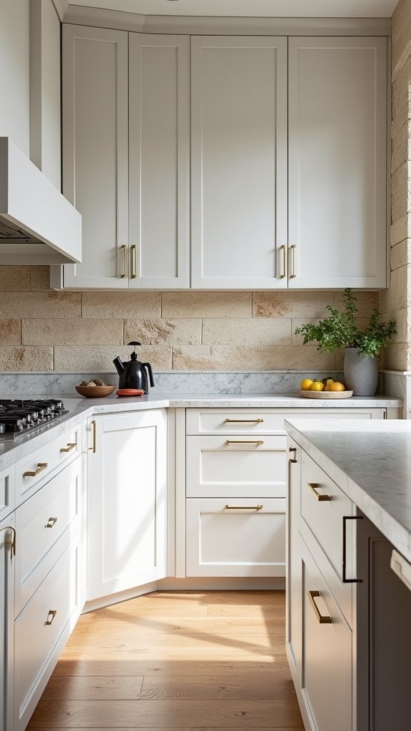 natural stone and wood