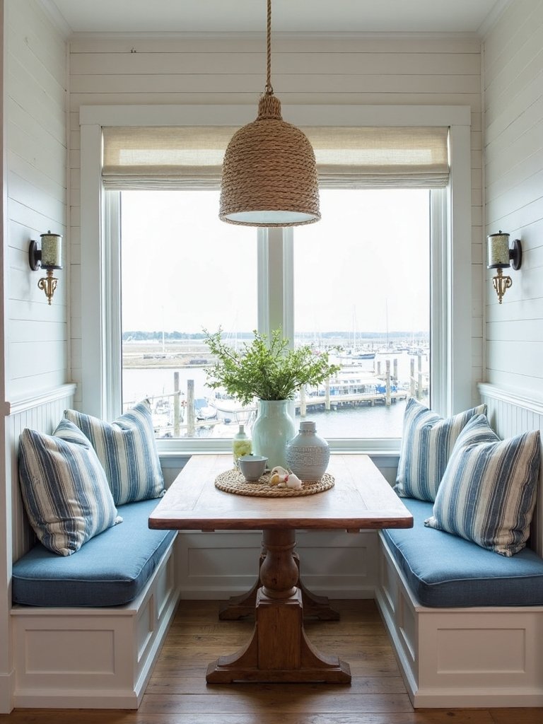 nautical charm in coastal farmhouse kitchen