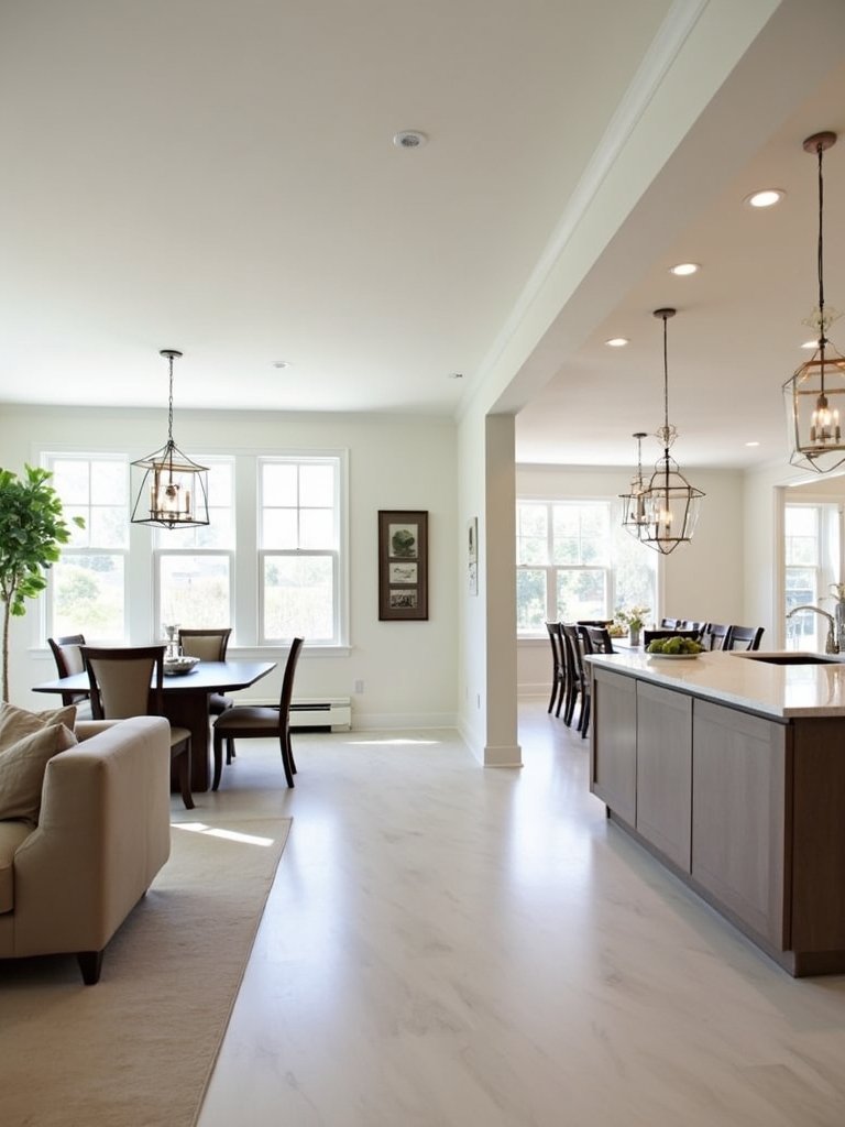 open concept living spaces